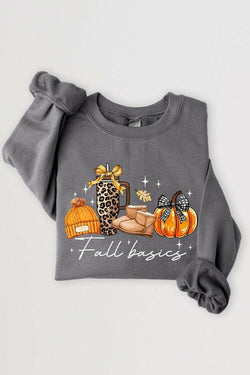 Collection of Fall Basics Graphic Fleece Sweatshirts in a gallery layout