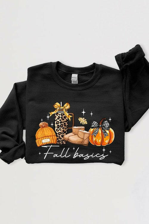 Collection of Fall Basics Graphic Fleece Sweatshirts in a gallery layout