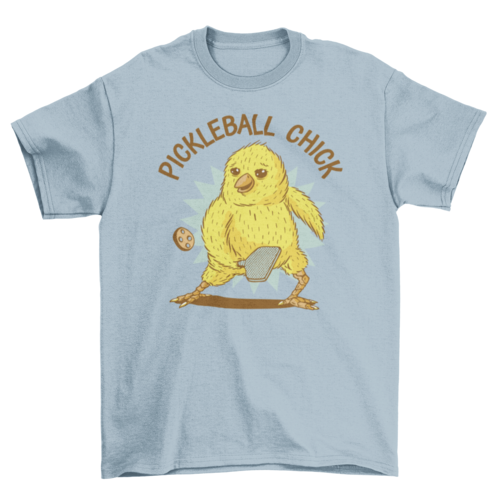 Collection of Chick playing pickleball sport t-shirt in a gallery layout