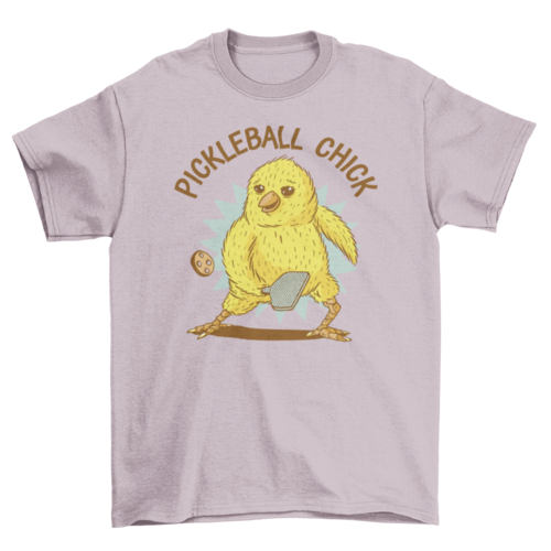 Collection of Chick playing pickleball sport t-shirt in a gallery layout