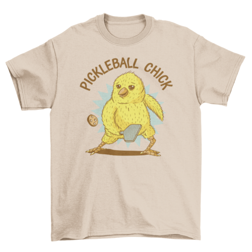 Collection of Chick playing pickleball sport t-shirt in a gallery layout