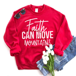 Collection of Faith Can Move Mountains Sweatshirt in a gallery layout