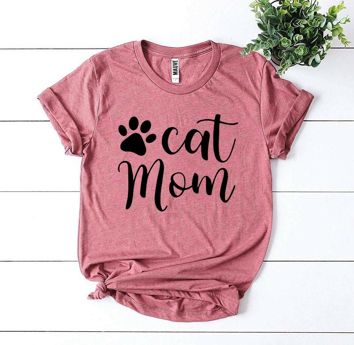 Collection of Cat Mom T-shirt in a gallery layout