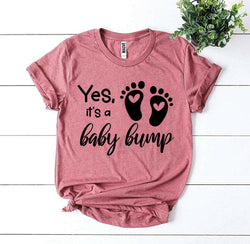 Collection of Yes It’s a Baby Bump T-shirt in a gallery layout