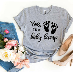 Collection of Yes It’s a Baby Bump T-shirt in a gallery layout