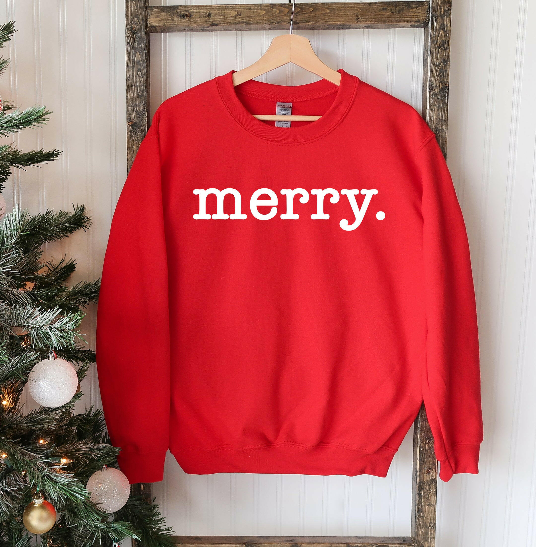 Collection of Merry Christmas Sweatshirt in a gallery layout