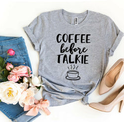 Collection of Coffee Before Talkie T-shirt in a gallery layout