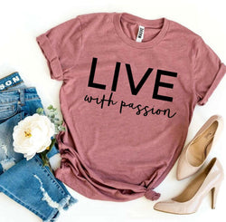 Collection of Live With Passion T-shirt in a gallery layout