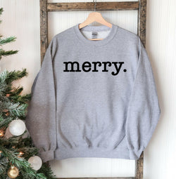 Collection of Merry Christmas Sweatshirt in a gallery layout