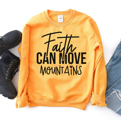 Collection of Faith Can Move Mountains Sweatshirt in a gallery layout