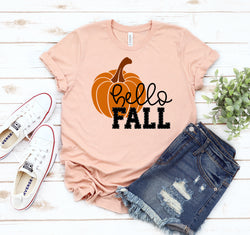 Collection of Hello Fall T-shirt in a gallery layout