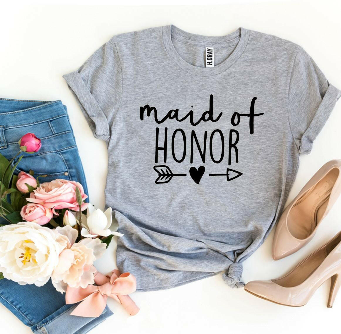 Collection of Maid Of Honor T-shirt in a gallery layout