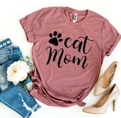 Collection of Cat Mom T-shirt in a gallery layout