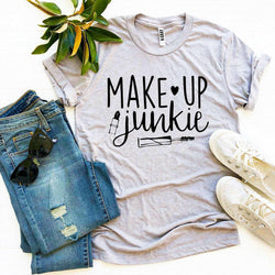 Collection of Make Up Junkie T-shirt in a gallery layout