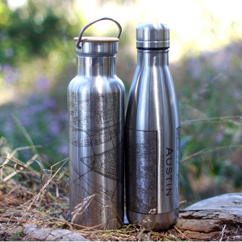 Collection of Shreveport - Louisiana Map Insulated Bottle in a gallery layout